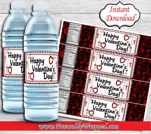 Valentine's Day Water Label-Valentines Water Label-Valentine's Day Chi – Favorably Wrapped valentine-s-day-water-label-valentines-water-label-valentine-s-day-chi-favorably-wrapped