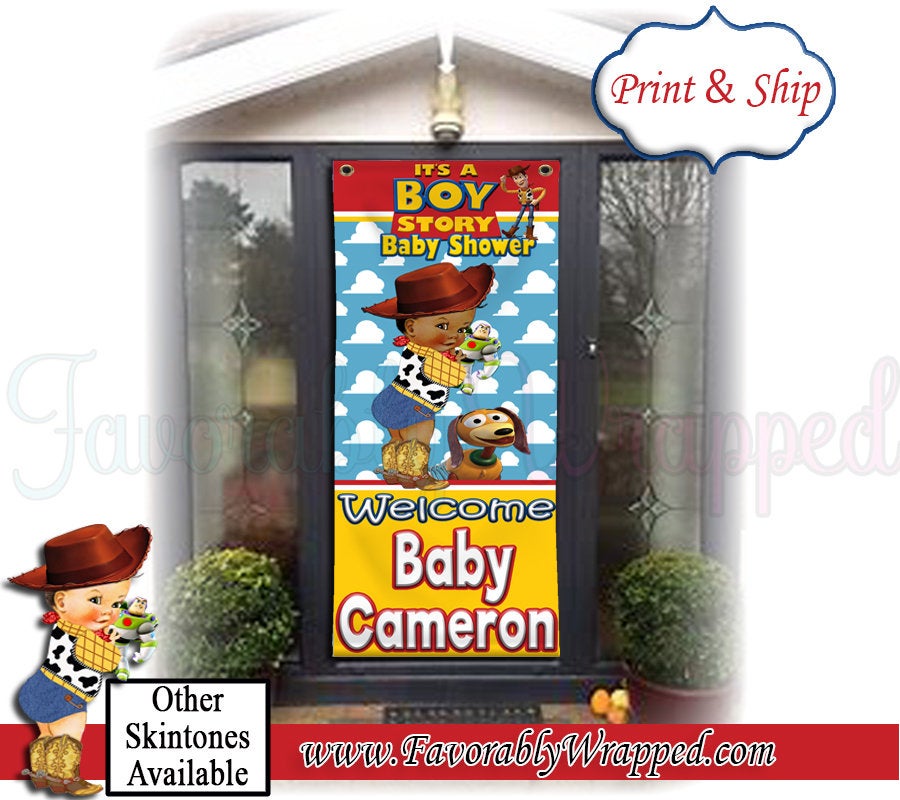 Its A Boy Story Door Banner-Toy Story Baby Shower Door Banner-Door Ban –  Favorably Wrapped