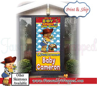 Its a Boy Story Door Banner-Toy Story Baby Shower Door Banner-Door Banner-Toy Story Baby Shower-Its a Boy Story Chip Bag-Baby Shower