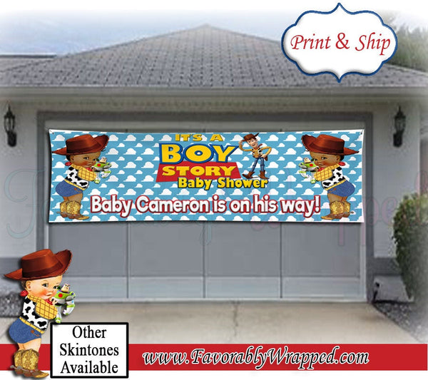 Its a Boy Story Garage Door Banner-Toy Story Garage Door Banner-Garage Door Banner-Toy Story Baby Shower-Its a Boy Story Chip Bag