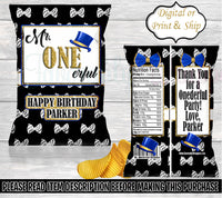 Mr. Onederful Chip Bag-Mr Onederful-First Birthday Chip Bag-Mr Onederful Birthday Party-Mr Onederful Treat Bag-Mr Onederful Favor Bag