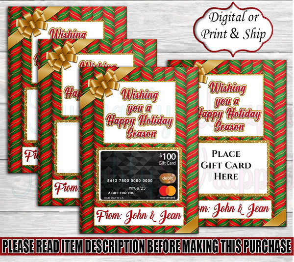 Christmas Gift Card Holder-Christmas Gift Card Holder-Christmas Gift Bag-Merry Christmas Gift Bag-Gift Card Holder-Happy Holiday Gift Card