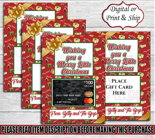 Christmas Gift Card Holder-Christmas Gift Card Holder-Christmas Gift Bag-Merry Christmas Gift Bag-Gift Card Holder-Happy Holiday Gift Card