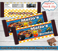 Blaze and the Monster Machine Hershey Wrapper-Monster Truck Hershey Wrapper-Monster Truck Birthday Party-Blaze Birthday-Candy Wrapper