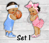 Free Throws or Pink Bows Rice Krispies Treats-Free Throws or Pink Bows Gender Reveal Party-Free Throws or Pink Bows Chip Bag