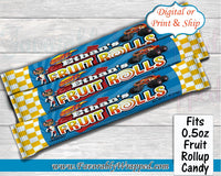 Blaze and the Monster Machine Fruit Rollup Wrapper-Monster Truck Fruit Rollup Wrapper-Monster Truck Birthday-Blaze Birthday-Truck Party