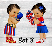 Champ or Cheerleader Chip Bag-Champ or Cheerleader Gender Reveal-Boxing Chip Bag-Cheerleader Chip Bag