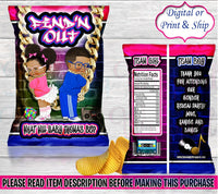 Find'N Out Chip Bag-Find'N Out Gender Reveal Party-Beauty or Beats Chip Bag-Hip Hop Chip Bag-90's Chip Bag-80's Chip Bag-Finding Out