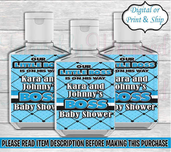 Boss Baby Shower Hand Sanitizer Label-Baby Shower Hand Sanitizer Label-Baby Shower-Boss Baby Chip Bag-Boss Baby Party-Boss Baby-Its a boy
