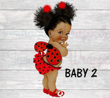 LadyBug Table Backdrop-Lady Bug Baby Shower Backdrop-Backdrop-Ladybug Chip Bag-Baby Shower-Its a Girl-Black and Red Decor-Ladybug Birthday