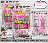 It's A Girl Baby Shower Honey Bun Wrapper-Toy Story Story Honey Bun-Toy Story Baby Shower-Baby Shower Honey Bun-It's a Boy Story Honey Bun