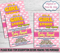 Its a Girl Story Invitation-Toy Story Baby Shower Invitation-Toy Story Baby Shower-Baby Shower Invitation-It's a Girl Story Chip Bag
