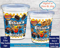 Blaze and the Monster Machine Cookie Cups-Monster Truck Cookies-Monster Truck Birthday Party-Blaze Birthday-Cookie Labels-Big Truck Party