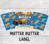 Blaze and the Monster Machine Cookie Cups-Monster Truck Cookies-Monster Truck Birthday Party-Blaze Birthday-Cookie Labels-Big Truck Party
