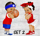 Free Throws or Red Bow Water Label-Free Throws or Red Bows Gender Reveal Party-Free Throws or Pink Bows Gender Reveal-Free Throw or Pink Bow