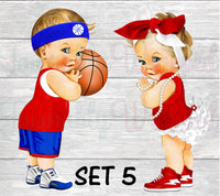 Free Throws or Red Bows Button Pins-Free Throws or Red Bows Gender Reveal Pins-Free Throws or Red Bows Chip Bag-Free Throws or Pink Bows