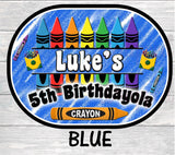 Crayon Pringle Stack Label-Art Pringle Stack Label-Crayon Birthday-Art Party-Pringle Label-Crayon Clipart-Crayon Chip Bag