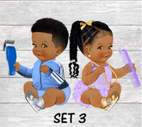 Fades or Braids Chip Bag-Fades or Braids Gender Reveal-Purple or Blue Gender Reveal-Bows or Fros Chip Bag-Barber Chip Bag-Hair Chip Bag