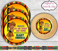 African Charger Insert-Kente Charger Insert-Kwanzaa Charger Insert-African Chip Bag-African Birthday-Kente Baby Shower-African Baby Shower
