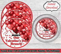 Valentine's Day Charger Insert-Valentines Day Plate Insert-Valentines Day Decor-Valentine-Valentines Day Chip Bag-Instant Download-Digital