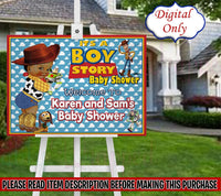 It's a Boy Story Baby Shower Welcome Sign-Toy Story Welcome Sign-Toy Story Baby Shower-Easel Sign-Welcome Sign-Its a Boy Story Chip Bag