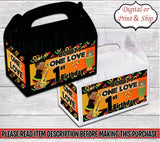 One Love Gable Box-One Love Birthday-One Love Favor Box-One Love Treat Bag-One Love Treat Box-One Love Chip Bag-One Love Favors