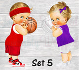 Free Throws or Spikes Ticket Invitation-Basketball Ticket Invitation-Basketball Invitation-Basketball Birthday-Sports Invitation
