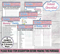 Fades or Braids Gender Reveal Games-Printable Games-Digital Games-Games Set-Pink and Blue Gender Reveal-Fades or Braids Chip Bag