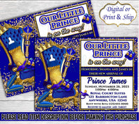 Royal Prince Invitation-Royal Prince Baby Shower-Royal Prince Party-Royal Prince Party Favors-Royal Prince Chip Bag-Prince Invitation