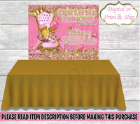 Royal Princess Backdrop-Royal Princess Baby Shower-Royal Princess Party Favors-Princess Backdrop-Princess Table Banner-Princess Chip Bag