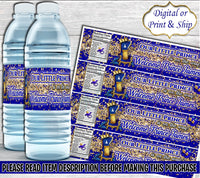 Royal Prince Water Label-Royal Prince Baby Shower-Royal Prince Party Favors-Prince Water Label-Royal Prince Favor Bag-Prince Chip Bag